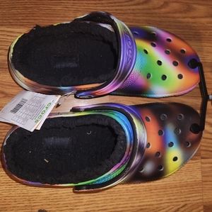 Tie dye crocs